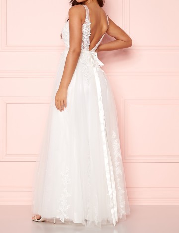 Rochie lunga Chiara Forthi, alb, 42
