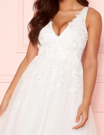 Rochie lunga Chiara Forthi, alb, 42