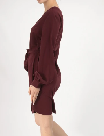 Rochie scurta BUBBLEROOM, visiniu, 36 Rosu