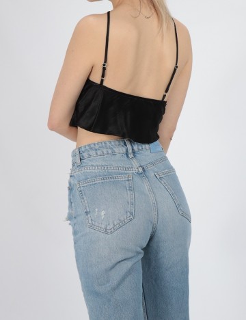 Top Bershka, negru, S