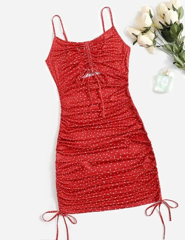 Rochie Scurta SHEIN CURVE, rosu, 2XL Rosu