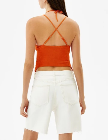 Top Bershka, portocaliu, M