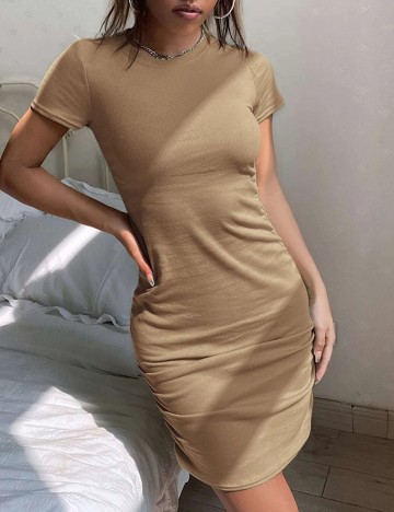 Rochie Scurta SHEIN, maro, M