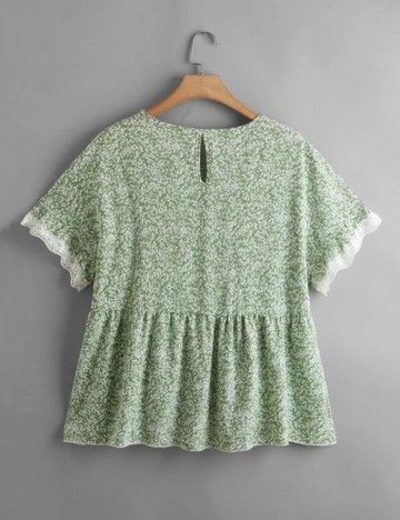 Bluza SHEIN CURVE, verde, 3XL