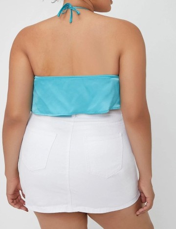 Top SHEIN CURVE, turcoaz, 2XL