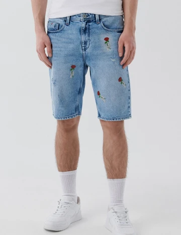 Pantaloni scurti CROPP, albastru, 36
