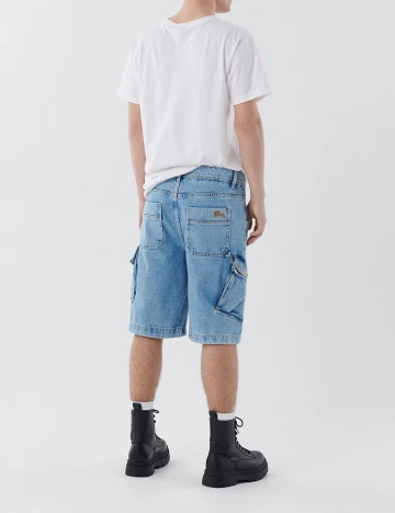 Pantaloni scurti CROPP, albastru, 30