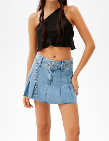 Top Bershka, negru, S