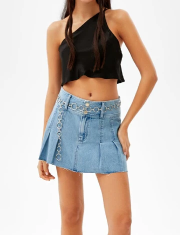 Top Bershka, negru, S