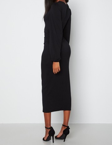 Rochie lunga BUBBLEROOM, negru, S
