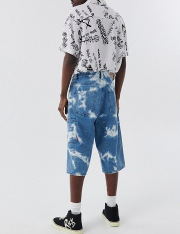 Pantaloni scurti CROPP, albastru, 28