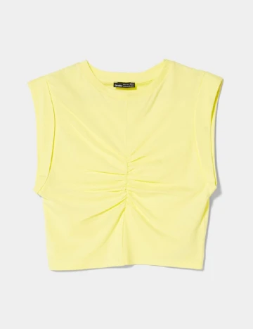 Top Bershka, galben, XS
