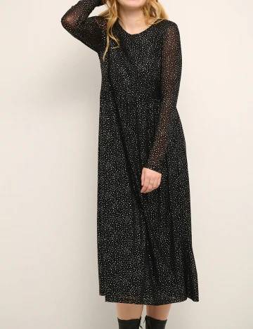 Rochie medie Culture, negru, XL Negru