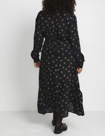 Rochie medie Kaffe Curve, negru, 48