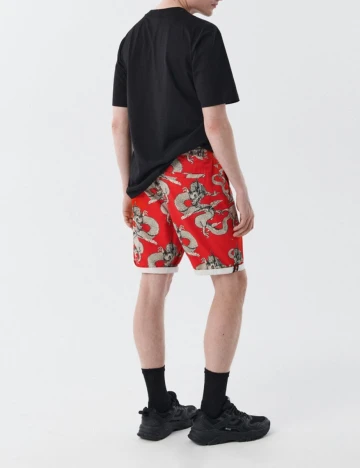 Pantaloni scurti CROPP, rosu, 30