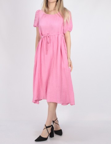 Rochie medie Vila, roz, 38