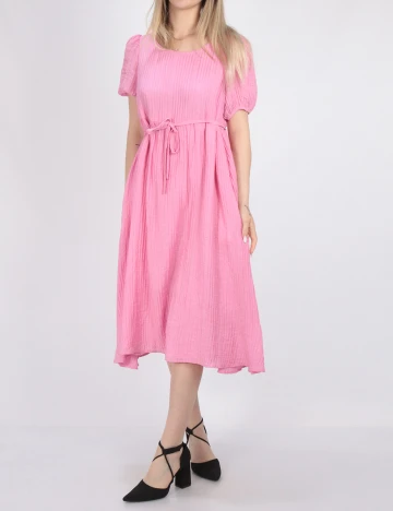 Rochie medie Vila, roz, 38