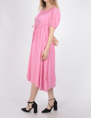 Rochie medie Vila, roz, 38