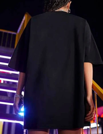 Tricou Oversize SHEIN, negru, S