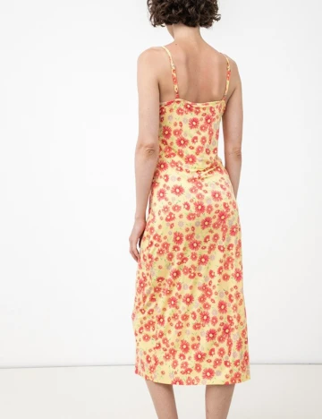 Rochie medie Vila, floral, M