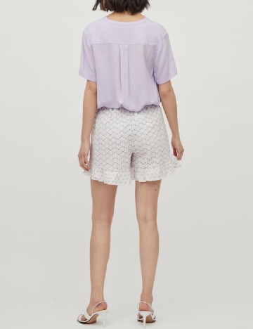 Pantaloni scurti Vila, alb, 36