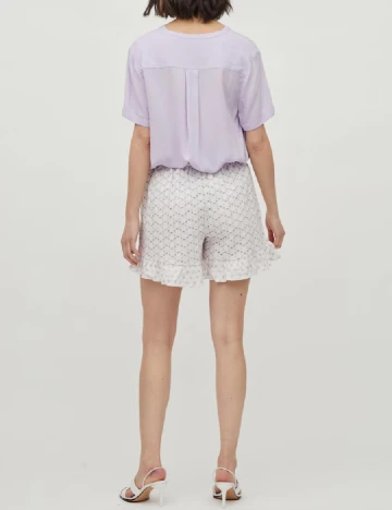 Pantaloni scurti Vila, alb, 36