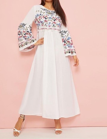 Rochie lunga SHEIN, alb, M