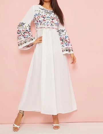 Rochie lunga SHEIN, alb, M