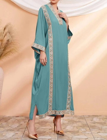 Rochie lunga SHEIN, verde, XL