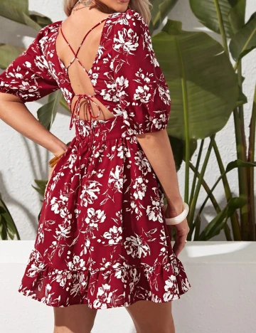 Rochie scurta SHEIN, rosu, L