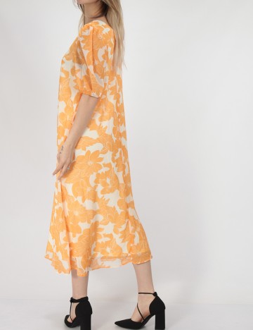 Rochie medie Vila, portocaliu, 38
