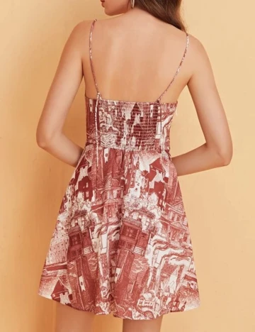 Rochie Scurta SHEIN, maro, L Maro