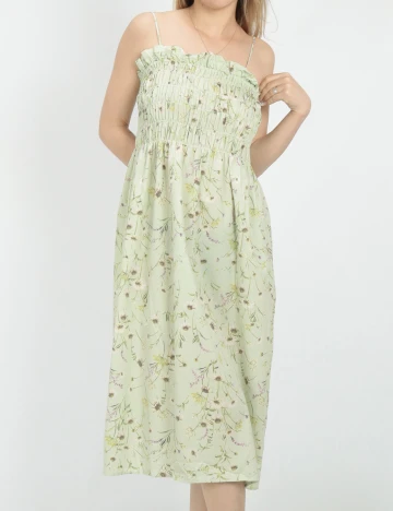 Rochie medie SHEIN, verde, XS