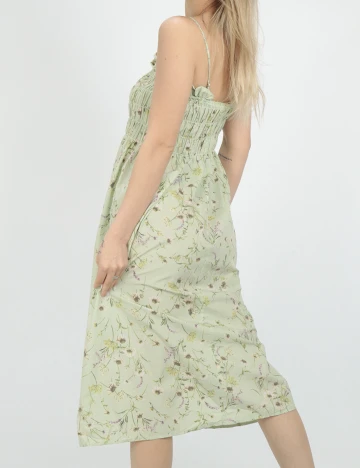 Rochie medie SHEIN, verde, XS
