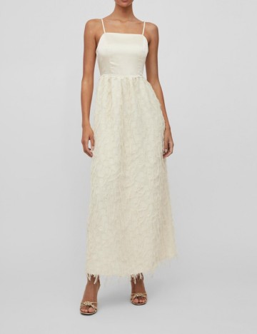 Rochie lunga Vila, bej
