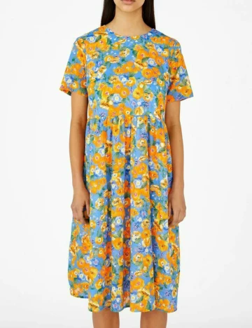 Rochie medie Object, floral, 38