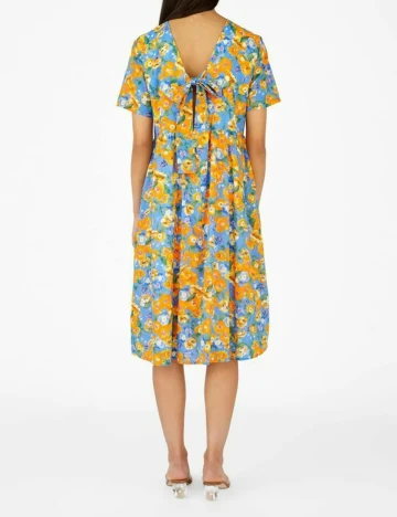 Rochie medie Object, floral, 38