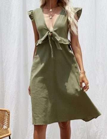 Rochie Scurta SHEIN, verde, M