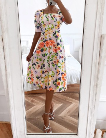 Rochie medie SHEIN, mix culori, L