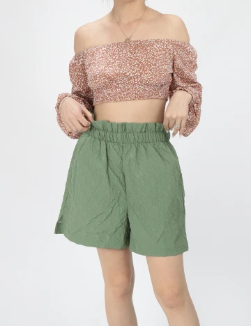 Pantaloni scurti Vero Moda, verde, M