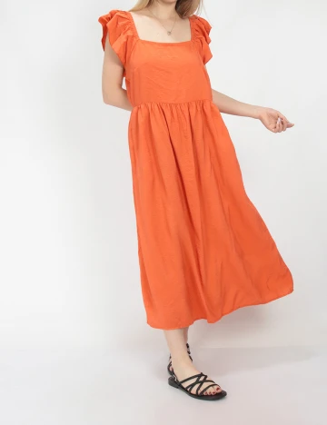 Rochie medie Vila, portocaliu, 38