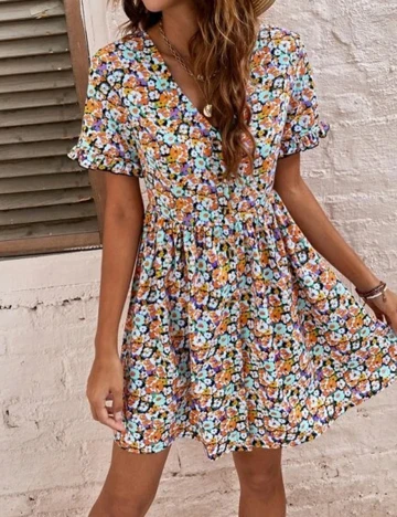 Rochie scurta SHEIN, floral, S