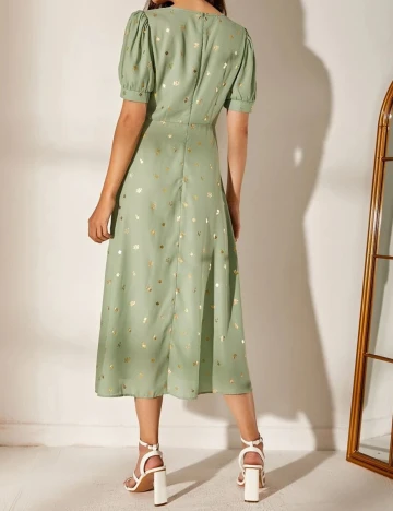 Rochie medie SHEIN, verde, XL