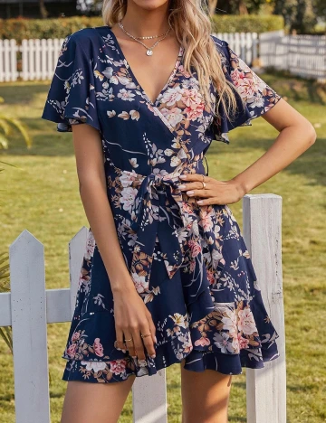 Rochie scurta SHEIN, bleumarin, S