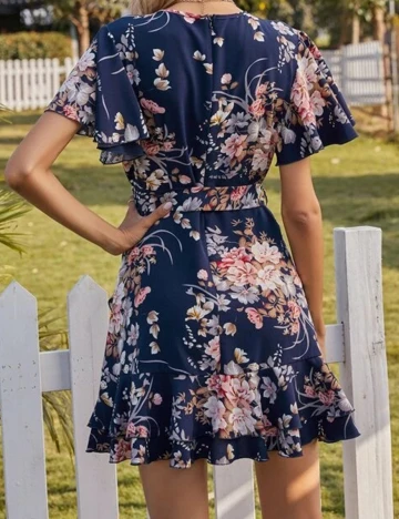 Rochie scurta SHEIN, bleumarin, S