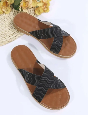 Slapi SHEIN, negru, 39