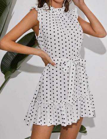 Rochie Scurta SHEIN, alb, L
