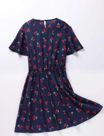 Rochie scurta SHEIN CURVE, bleumarin, 2XL