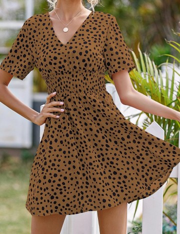 Rochie Scurta SHEIN, maro, S