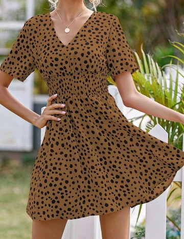 Rochie Scurta SHEIN, maro, S